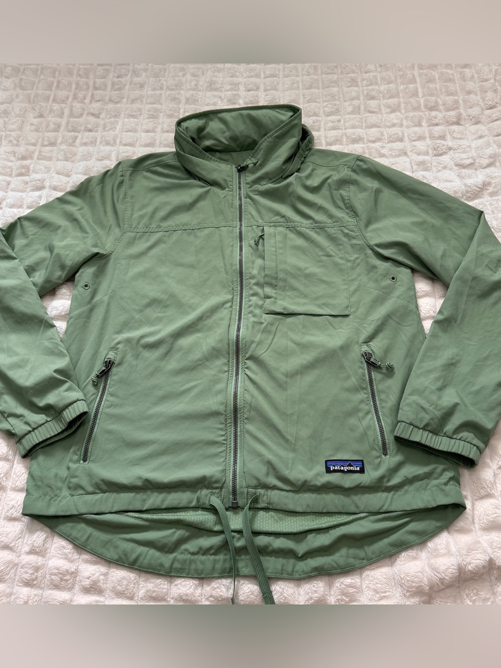 Patagonia Medium Green Mountain View Jacket Full Zip Hood Pockets